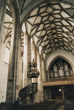 Vorschaubild Moritzkirche, Langhausgewölbe (Foto 1990)